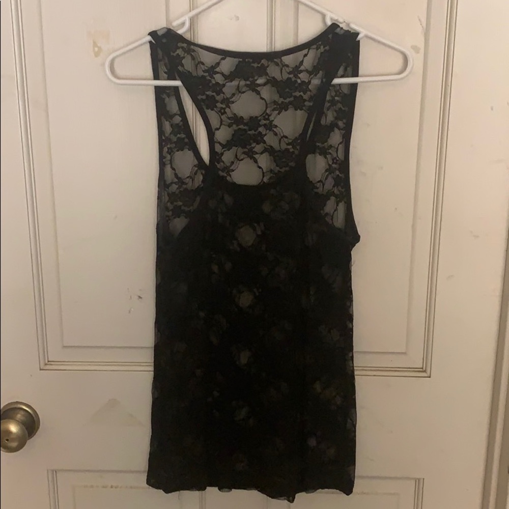 Lace Racerback Tank - Picture 2 of 3